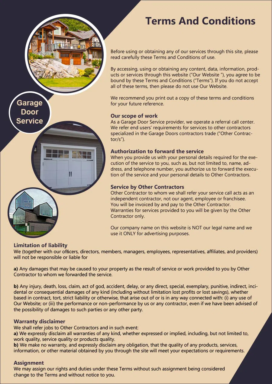 Garage Door Mobile Service St Petersburg, FL 727-350-1159